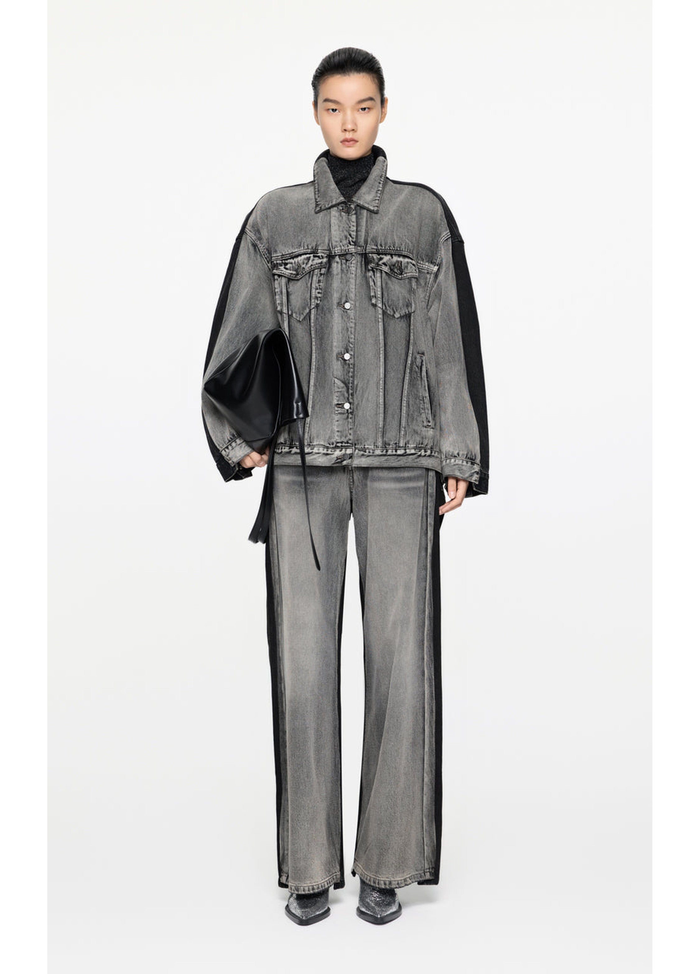 Cappotto in denim oversize