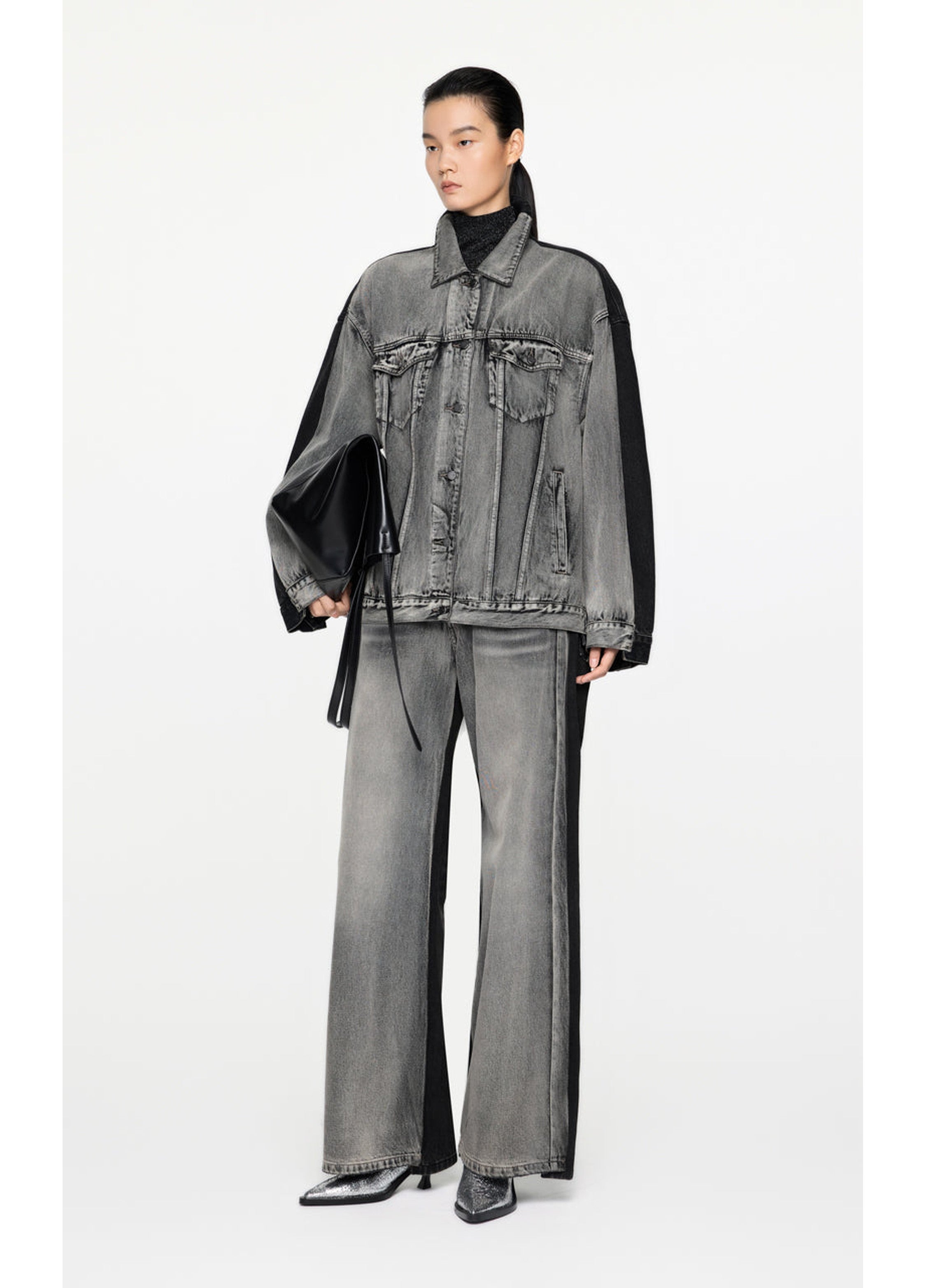 Cappotto in denim oversize