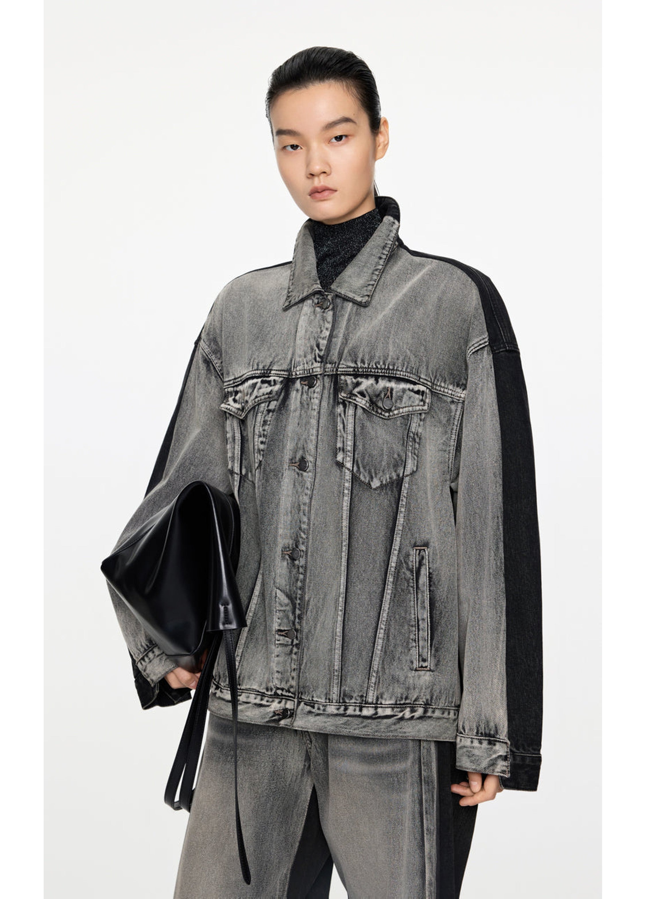Cappotto in denim oversize