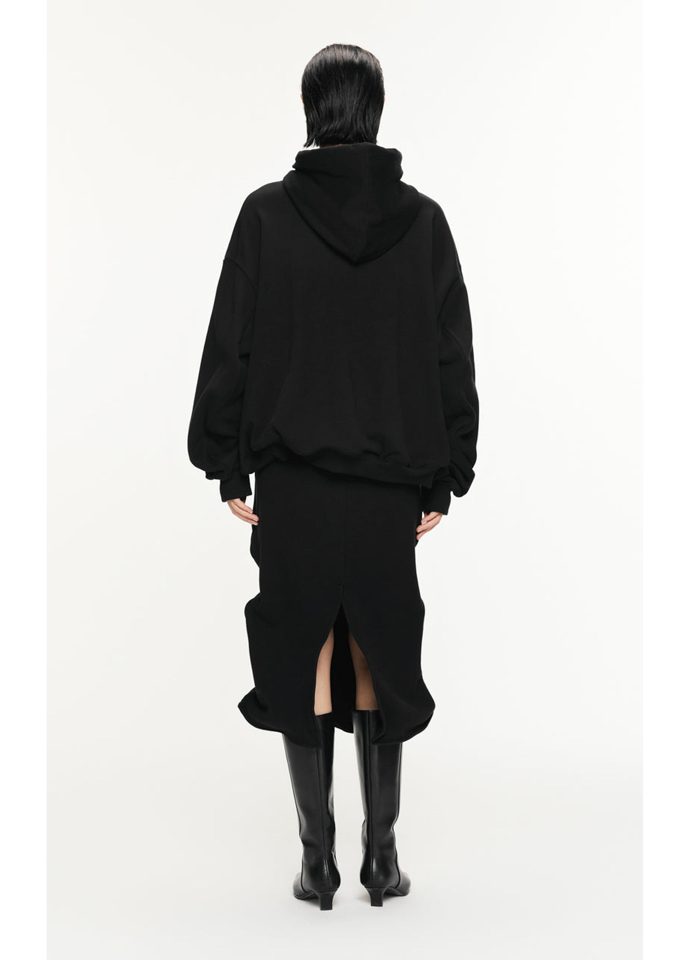 Felpa con cappuccio a maniche lunghe