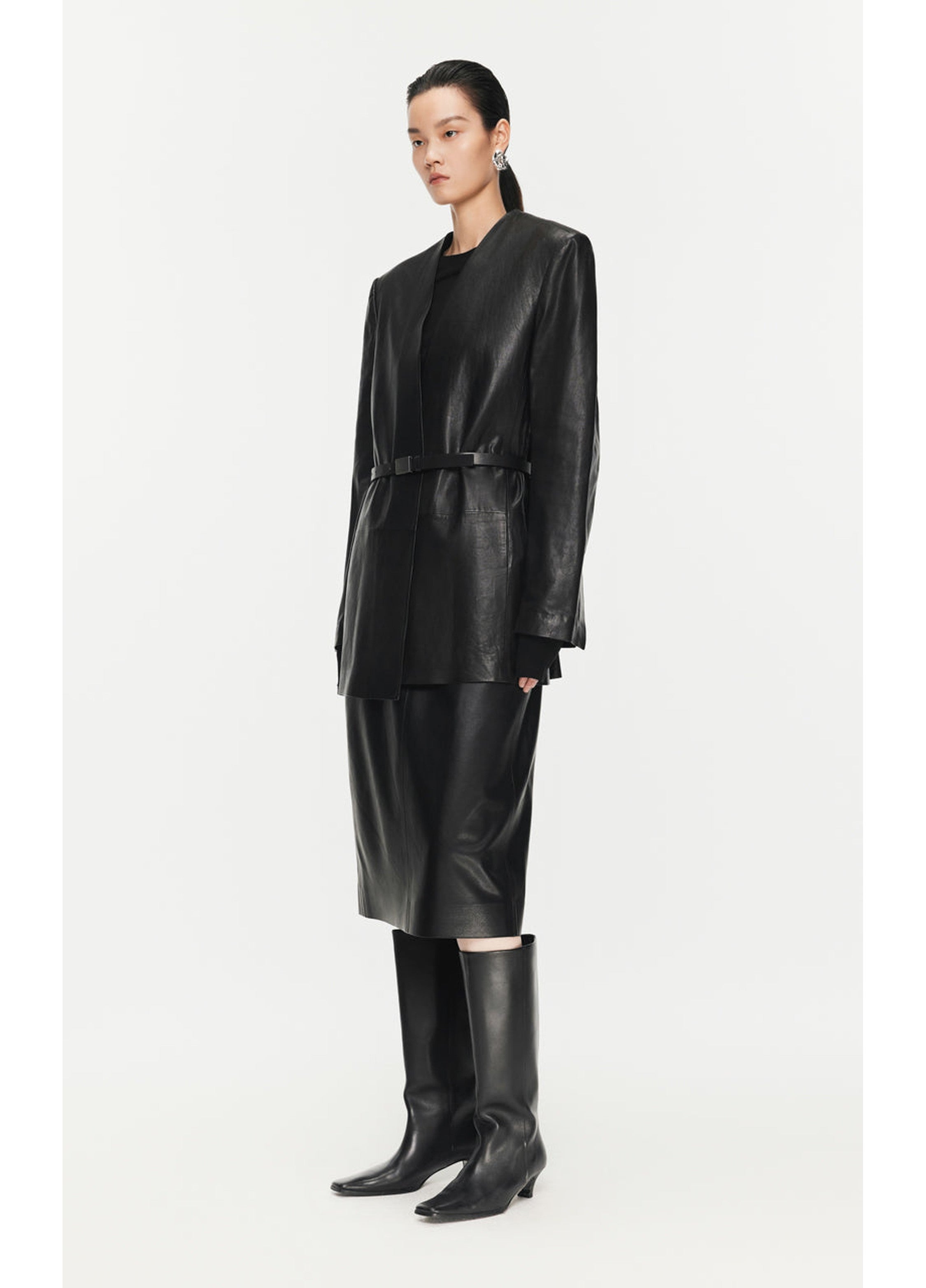 Gonna in PU a vita media (lunghezza media)