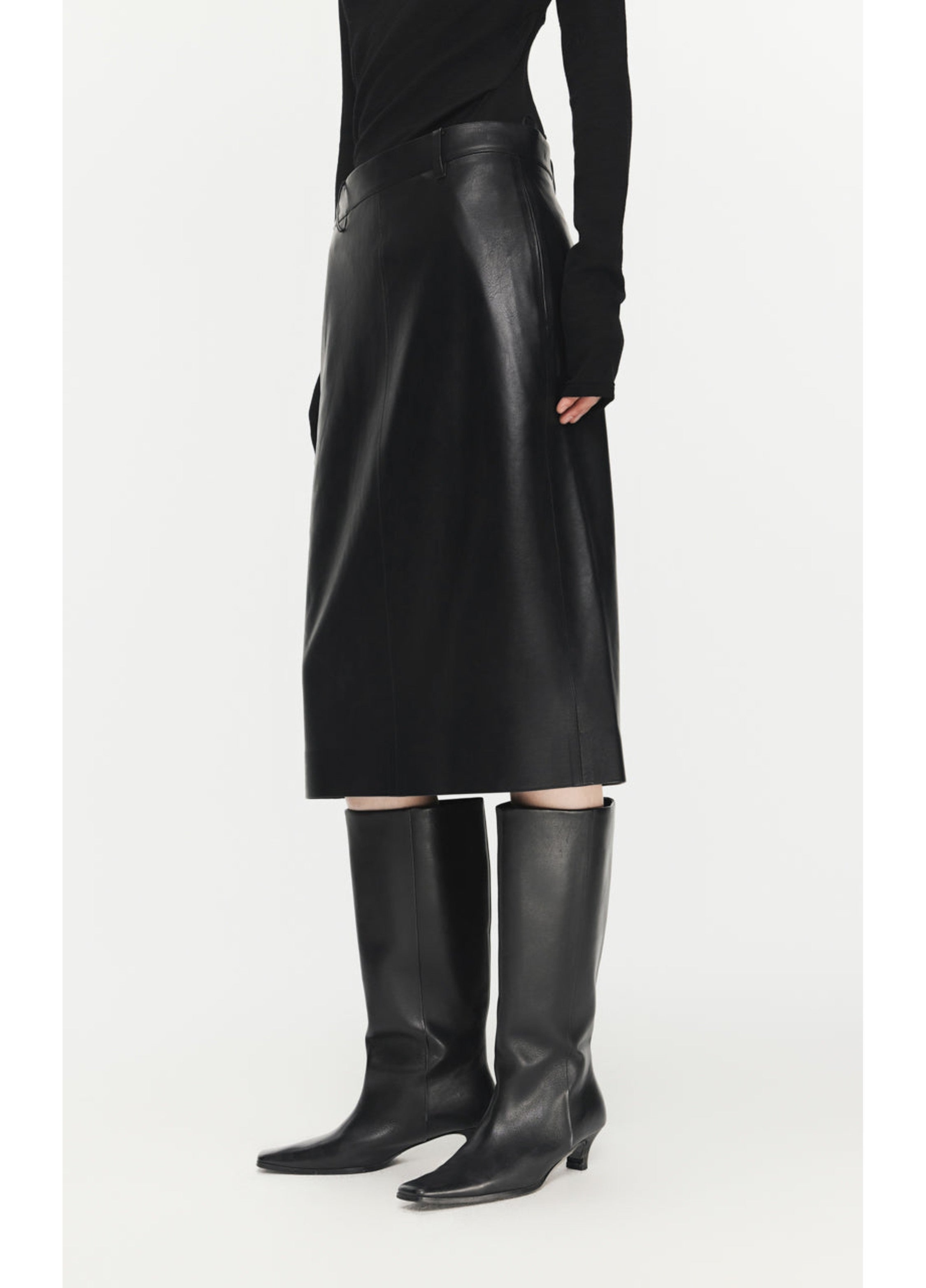 Gonna in PU a vita media (lunghezza media)