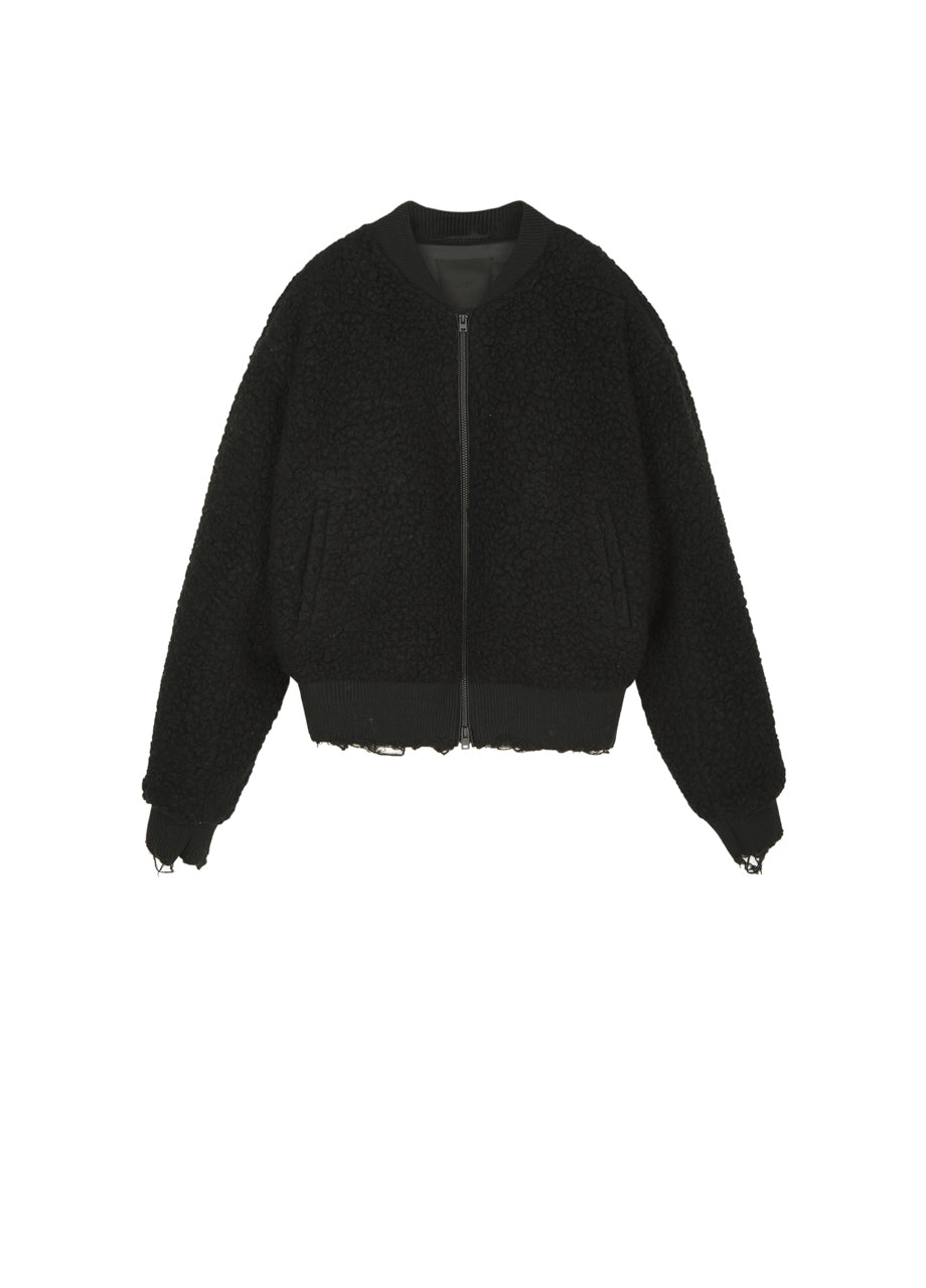 giacca tagliata a vivo