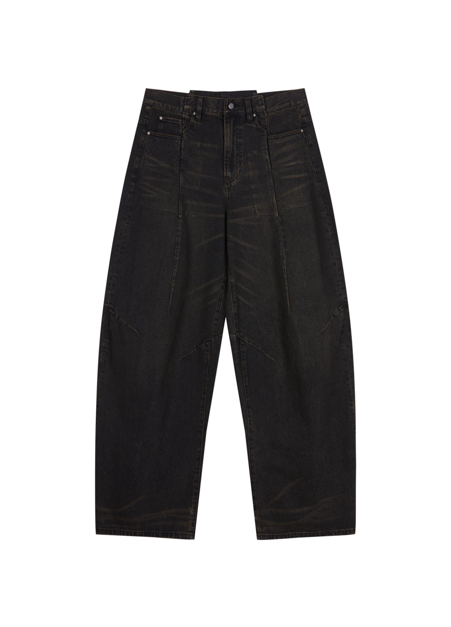 pantaloni casual larghi in denim