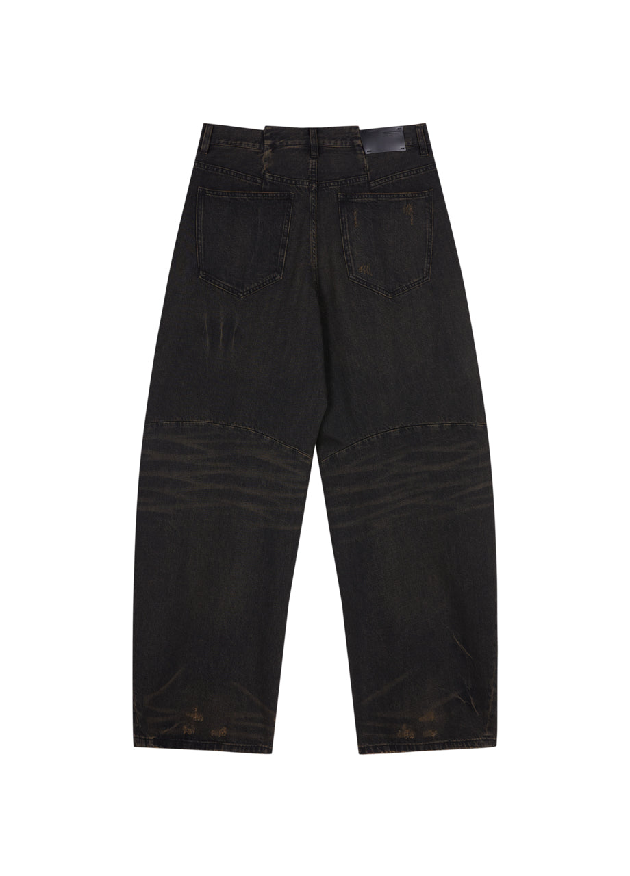 pantaloni casual larghi in denim